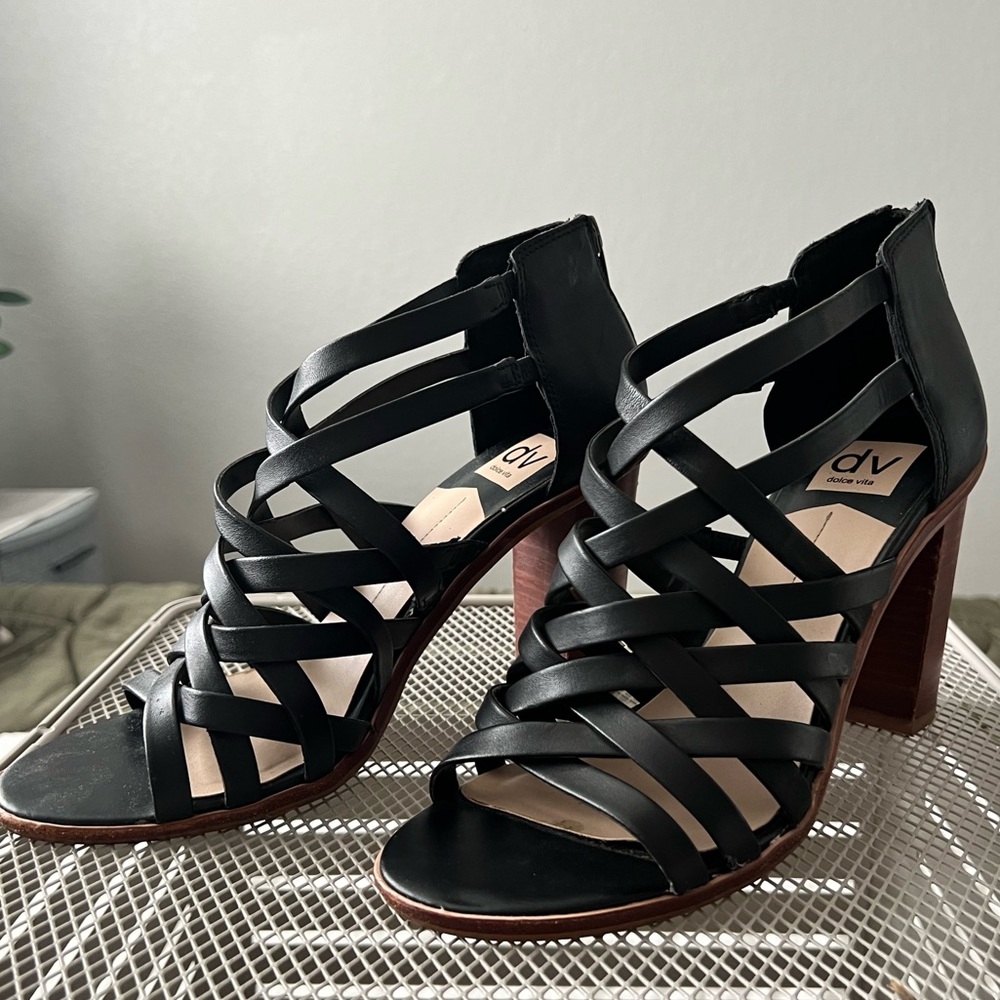 Dolce Vita caged heels, size 9.5, 4” heel.